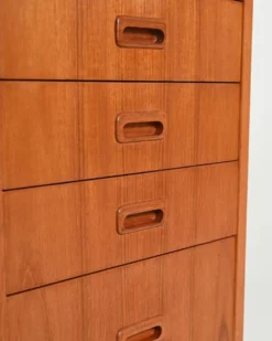 Bibliothèque en teck avec bureau, production scandinave, années 1960.