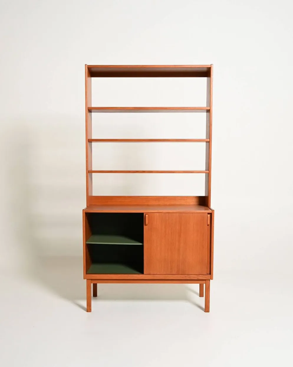 Bibliothèque en teck Bodafors suédoise, années 1950/1960