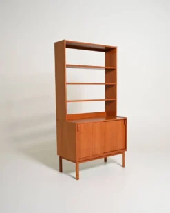 Bibliothèque en teck Bodafors suédoise, années 1950/1960