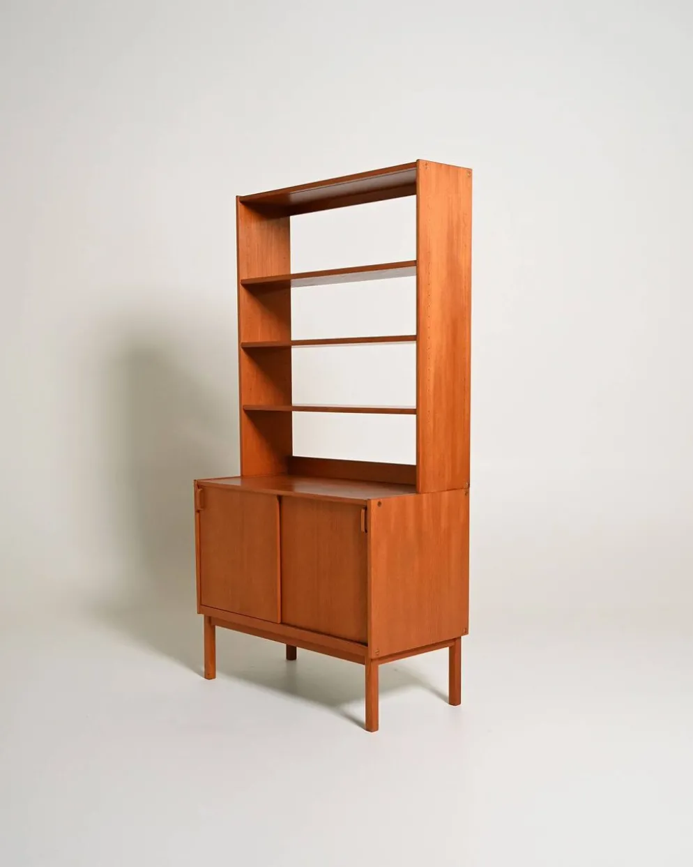 Bibliothèque en teck Bodafors suédoise, années 1950/1960