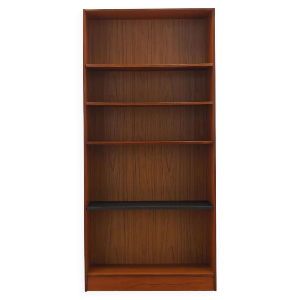 Bibliothèque en teck, design danois, années 1970, fabriquée au Danemark
