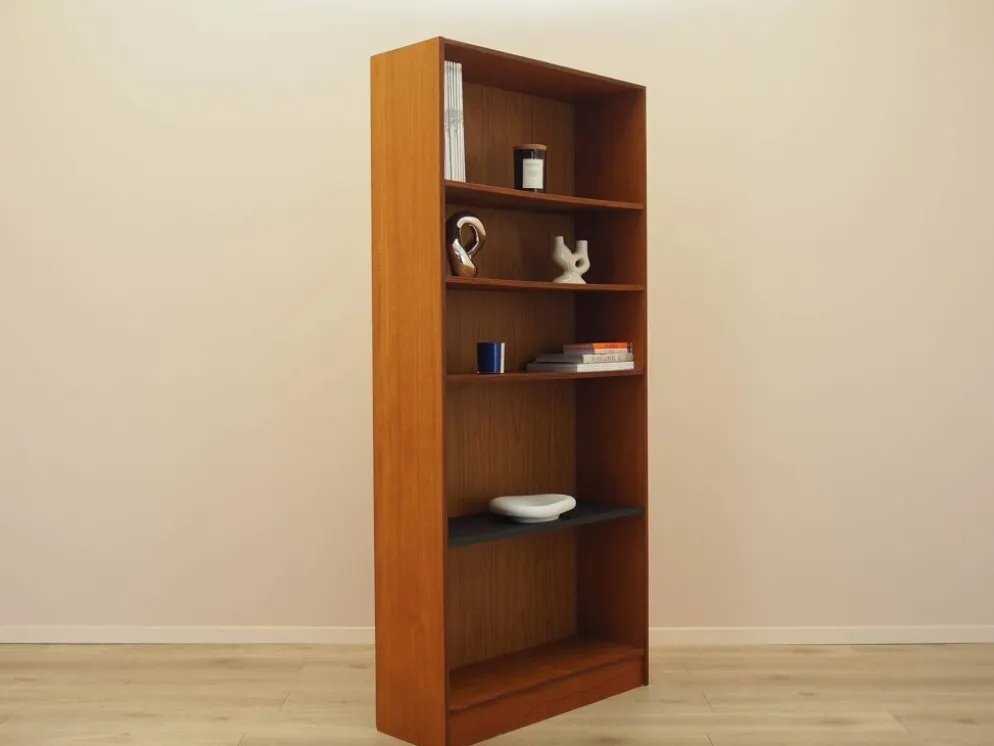 Bibliothèque en teck, design danois, années 1970, fabriquée au Danemark