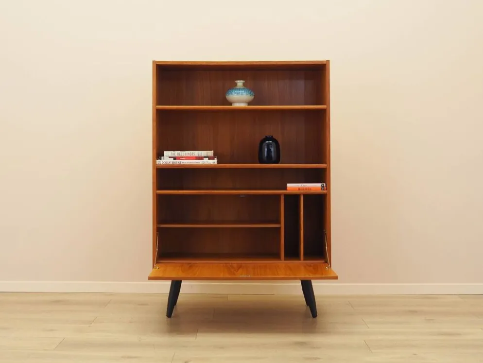 Bibliothèque en teck, design danois, années 1970, fabriquée au Danemark