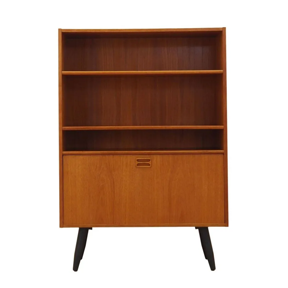 Bibliothèque en teck, design danois, années 1970, fabriquée au Danemark