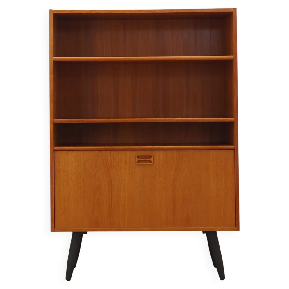 Bibliothèque en teck, design danois, années 1970, fabriquée au Danemark