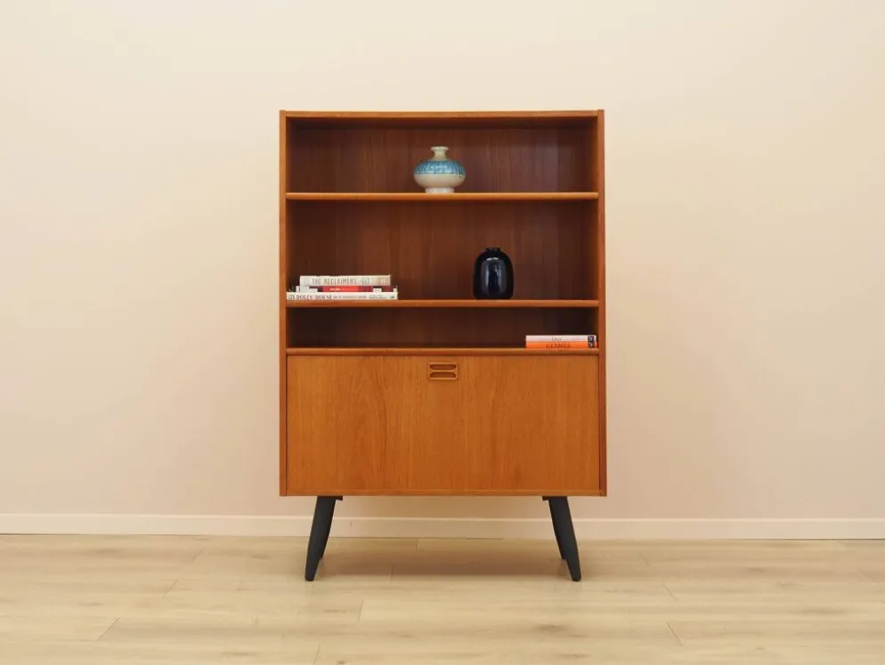 Bibliothèque en teck, design danois, années 1970, fabriquée au Danemark