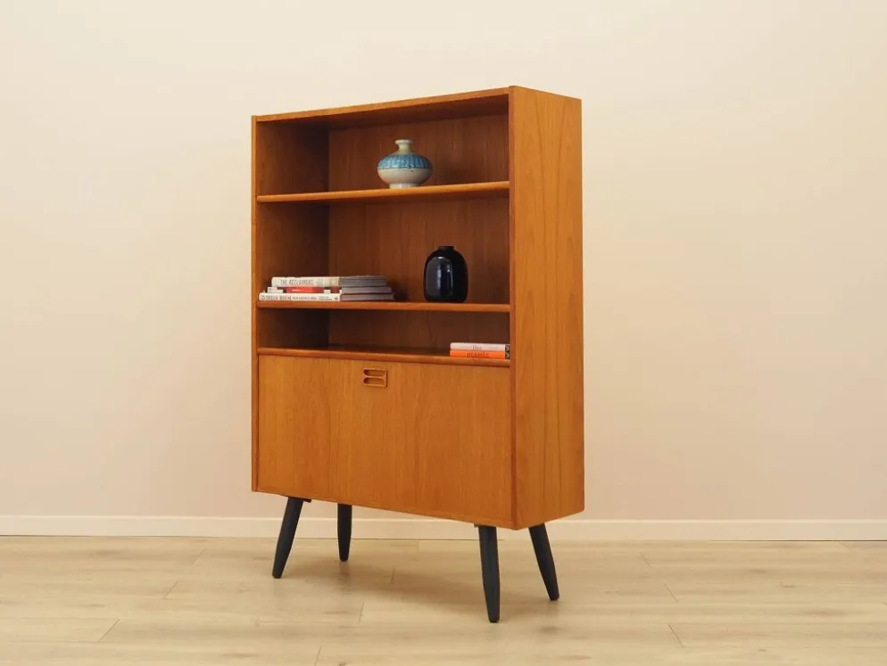 Bibliothèque en teck, design danois, années 1970, fabriquée au Danemark