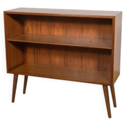 Bibliothèque en teck du milieu du siècle par Søborg Møbler, Danemark, années 1960.