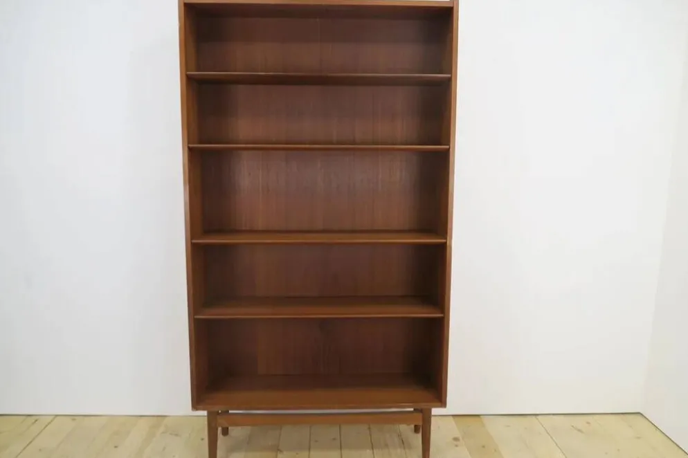 Bibliothèque en teck Mid-Century – Johannes Sorth (Danemark, années 1960)