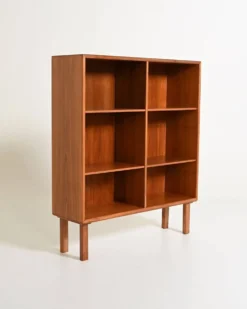 Bibliothèque en teck scandinave, années 1960