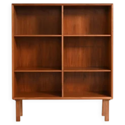 Bibliothèque en teck scandinave, années 1960