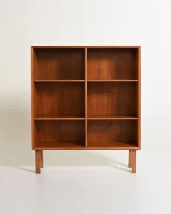 Bibliothèque en teck scandinave, années 1960