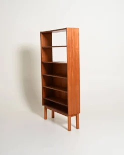 Bibliothèque en teck scandinave, années 1960