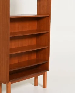 Bibliothèque en teck scandinave, années 1960