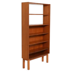Bibliothèque en teck scandinave, années 1960