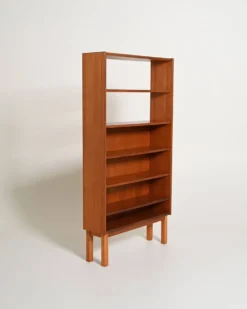 Bibliothèque en teck scandinave, années 1960