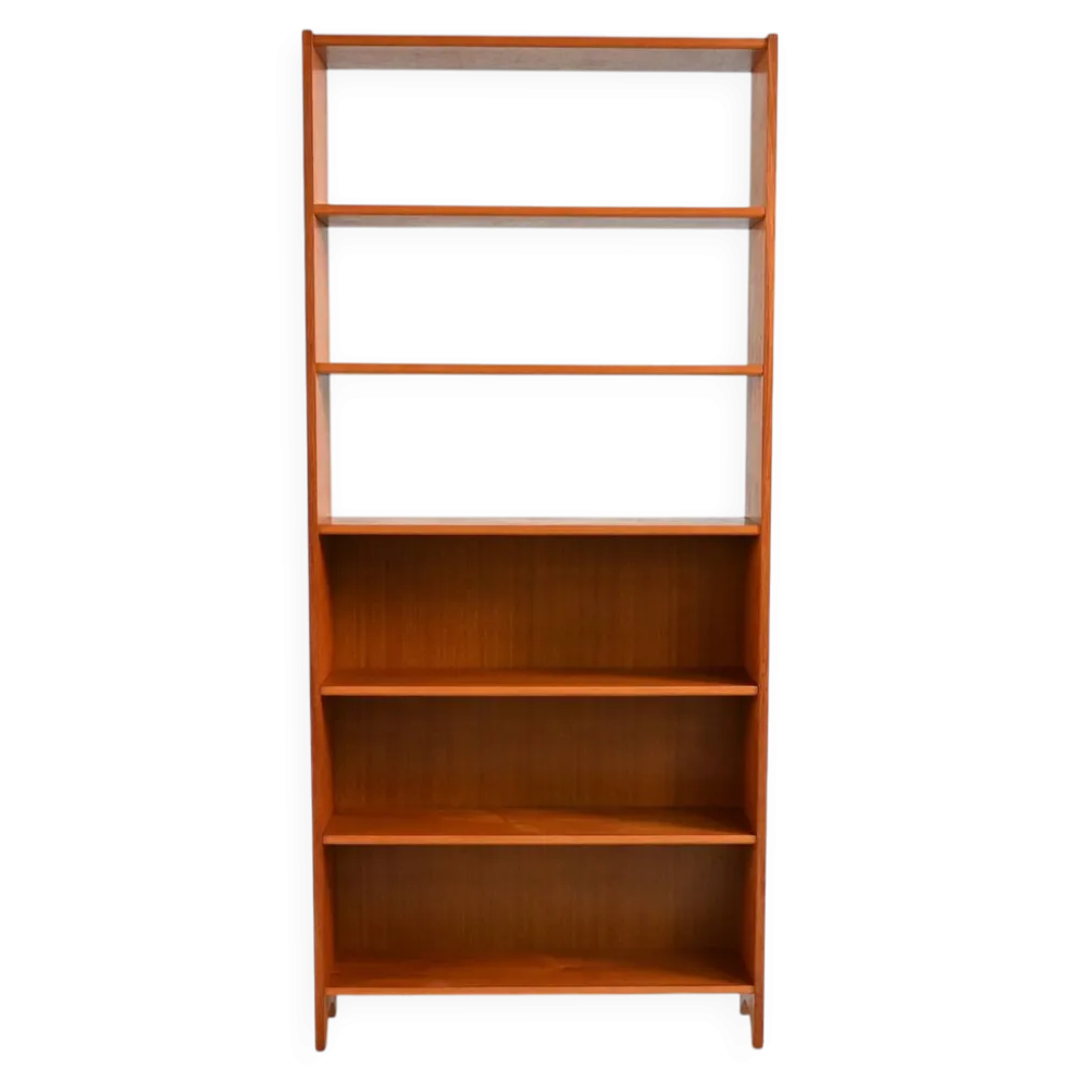Bibliothèque en teck scandinave, années 1950/1960