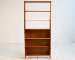 Bibliothèque en teck scandinave, années 1950/1960