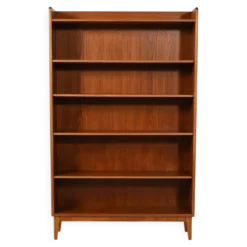 Bibliothèque en teck scandinave par Ferdinand Lundquist, années 1960.