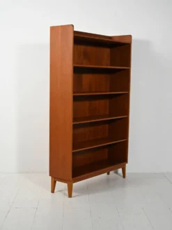 Bibliothèque en teck scandinave par Ferdinand Lundquist, années 1960.