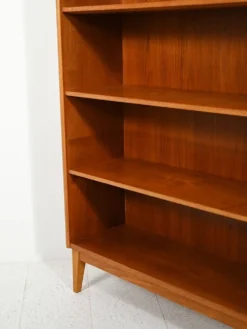 Bibliothèque en teck scandinave par Ferdinand Lundquist, années 1960.