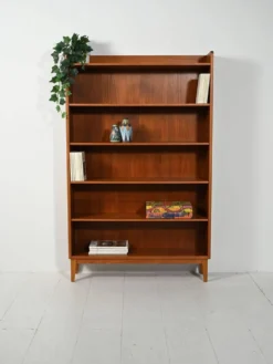 Bibliothèque en teck scandinave par Ferdinand Lundquist, années 1960.