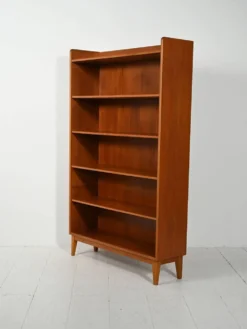 Bibliothèque en teck scandinave par Ferdinand Lundquist, années 1960.