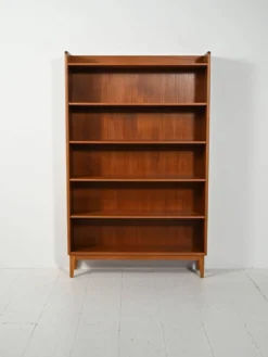 Bibliothèque en teck scandinave par Ferdinand Lundquist, années 1960.