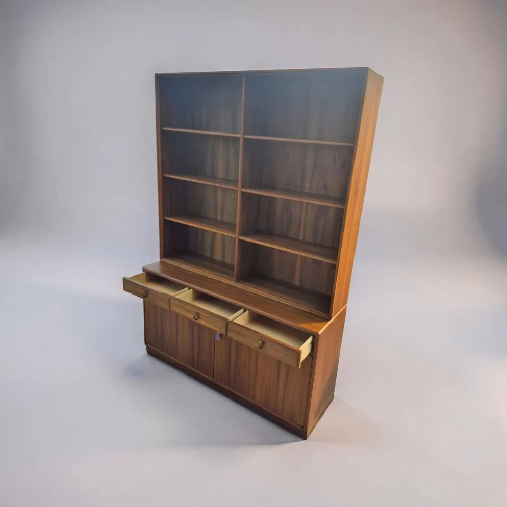 Bibliothèque Facett conçue par Bertil Fridhagen pour Bodafors, Suède, années 1960.