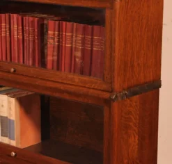 Bibliothèque Globe Wernicke en chêne de 5 éléments avec un tiroir
