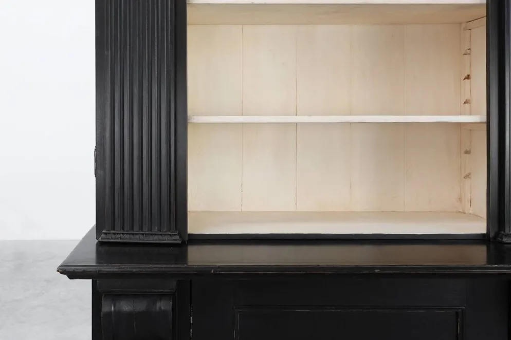 Bibliothèque haute noire du 20e siècle en MDF, Royaume-Uni