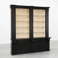 Bibliothèque haute noire du 20e siècle en MDF, Royaume-Uni