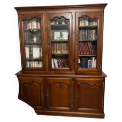 Bibliothèque merisier massif