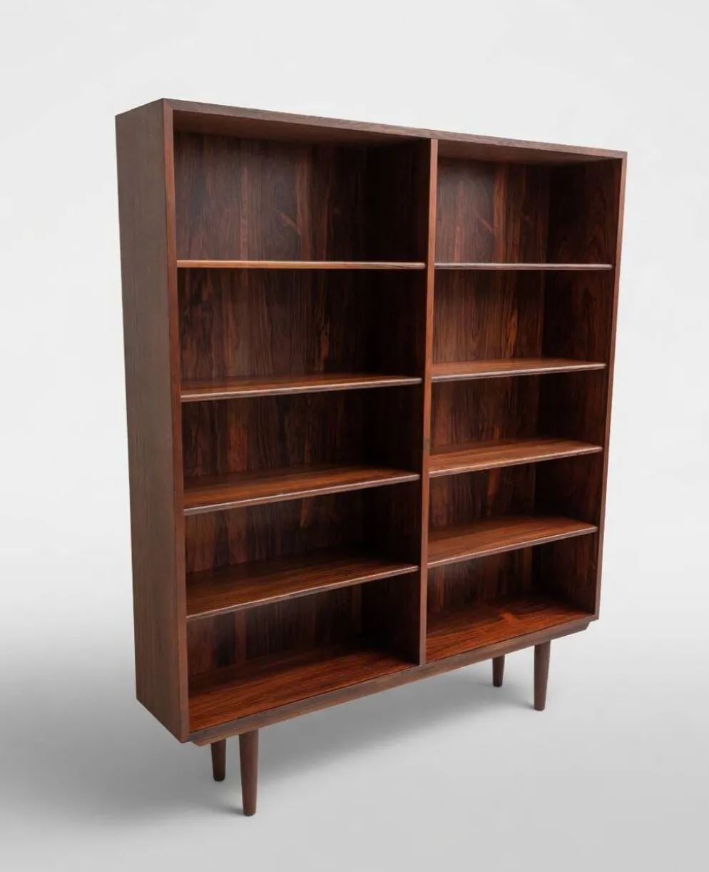 Bibliothèque Modèle 6 en bois de rose par Omann Jun Mobelfabrik, années 1960