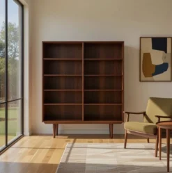 Bibliothèque Modèle 6 en bois de rose par Omann Jun Mobelfabrik, années 1960