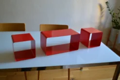 Bibliothèque modulable composée de 3 caissons
