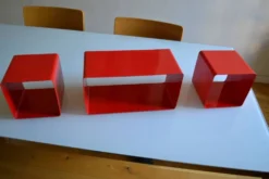Bibliothèque modulable composée de 3 caissons