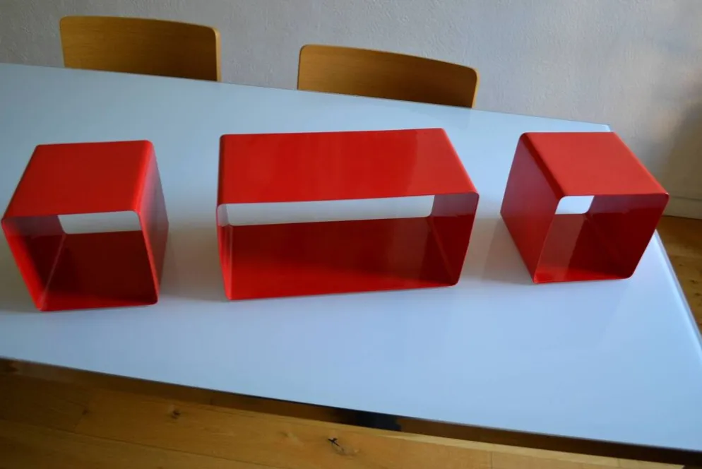 Bibliothèque modulable composée de 3 caissons
