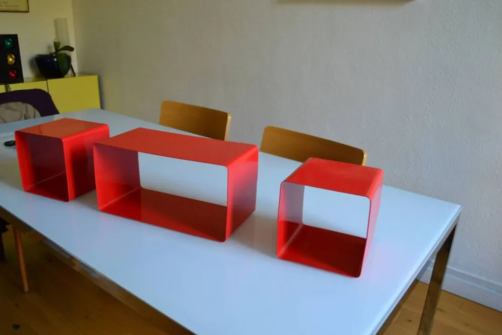 Bibliothèque modulable composée de 3 caissons