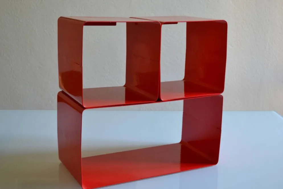 Bibliothèque modulable composée de 3 caissons