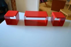 Bibliothèque modulable composée de 3 caissons