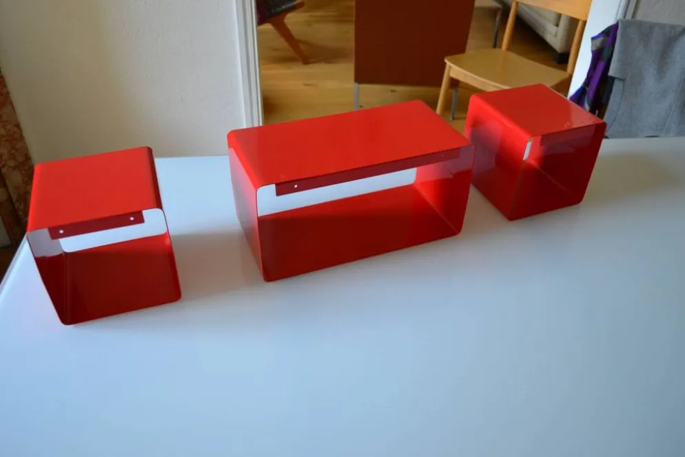 Bibliothèque modulable composée de 3 caissons