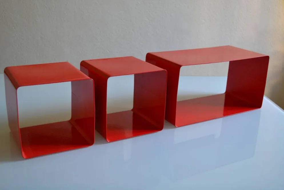 Bibliothèque modulable composée de 3 caissons