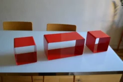 Bibliothèque modulable composée de 3 caissons