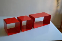 Bibliothèque modulable composée de 3 caissons