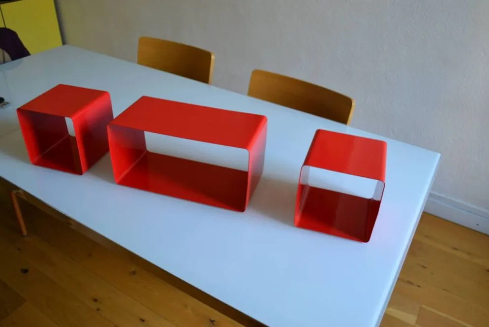Bibliothèque modulable composée de 3 caissons