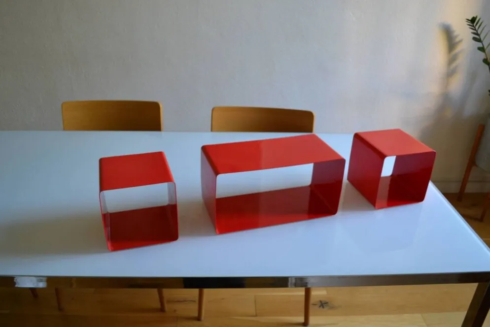 Bibliothèque modulable composée de 3 caissons