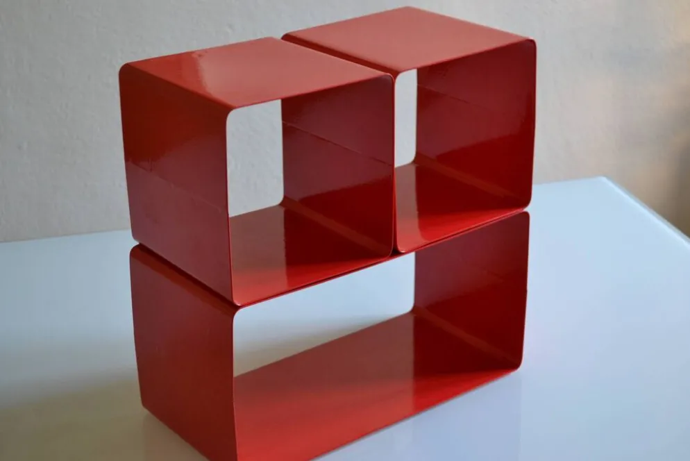Bibliothèque modulable composée de 3 caissons