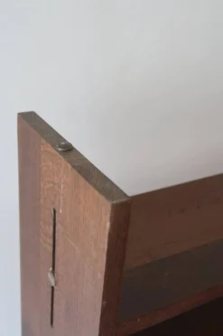 Bibliothèque modulable en chêne massif, années 80