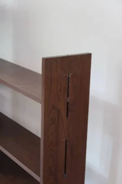 Bibliothèque modulable en chêne massif, années 80